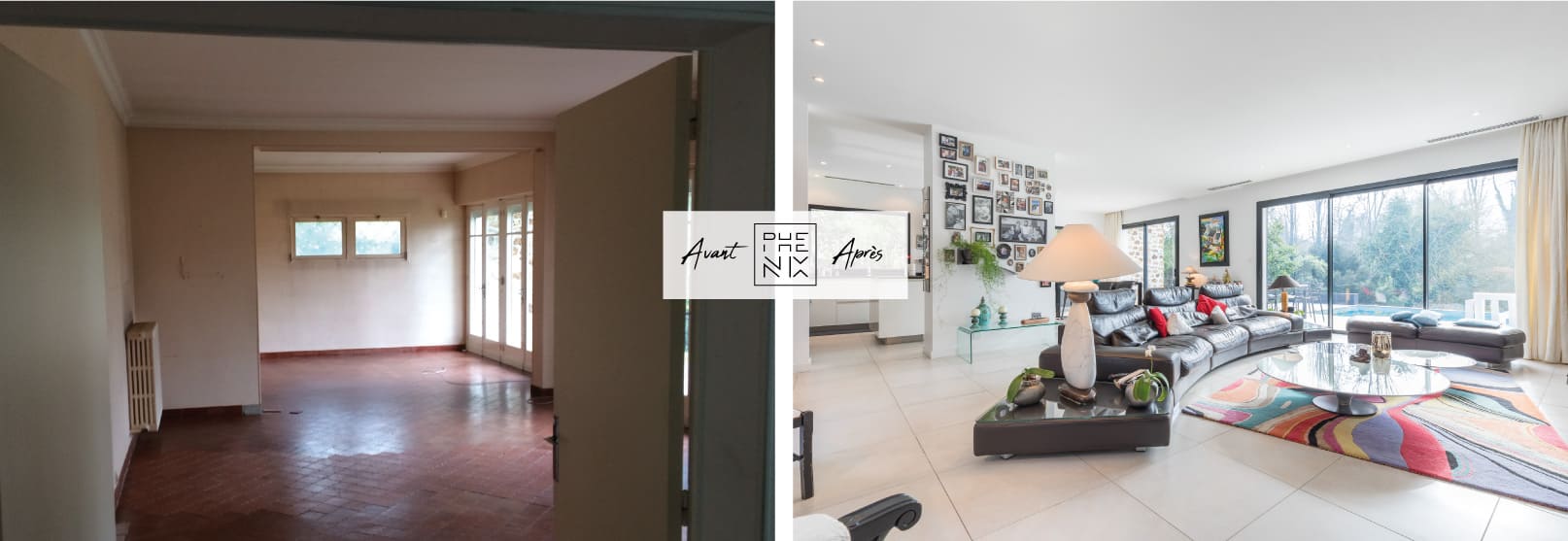 rénovation salon agence phenix life