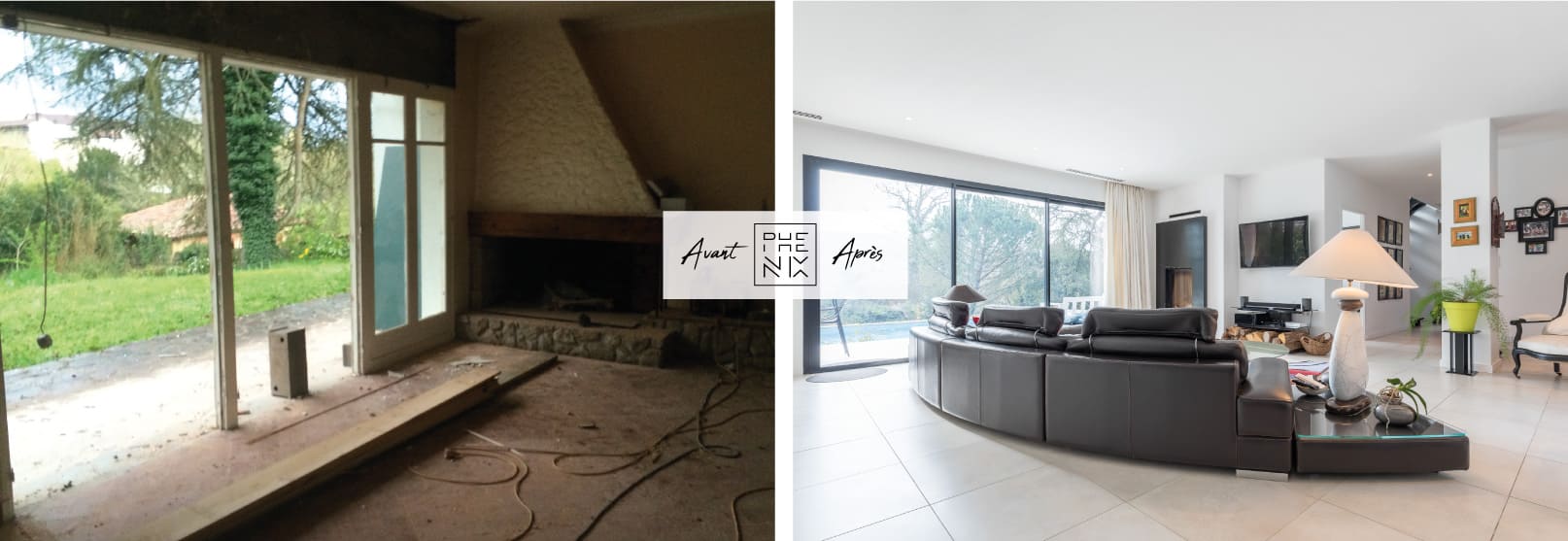 rénovation salon agence phenix